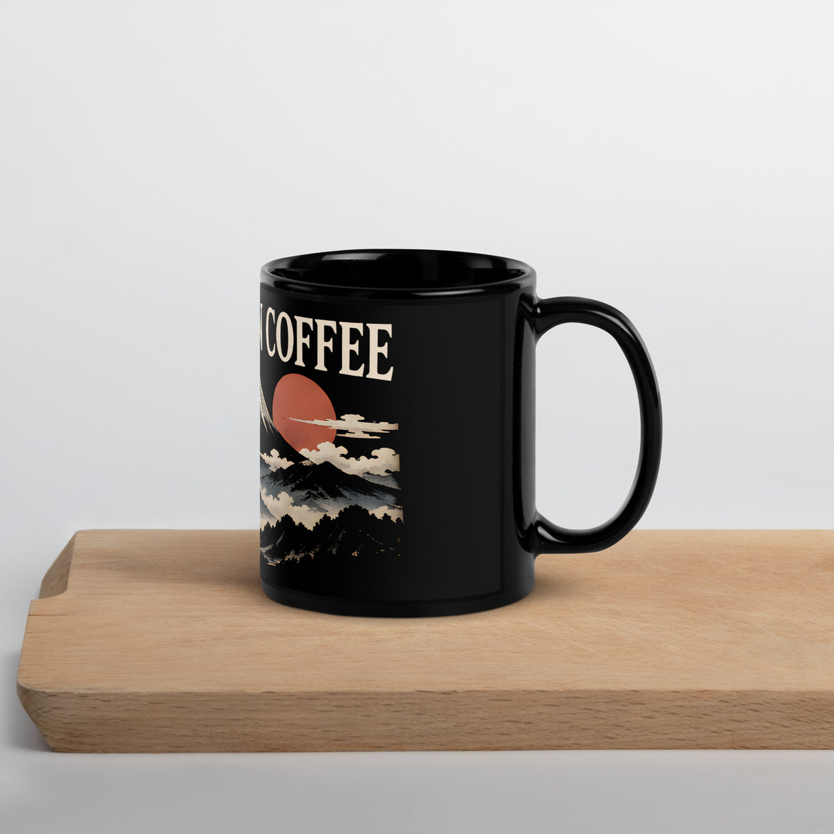 The Submission Coffee Mug, 11 oz, black, handle on the right